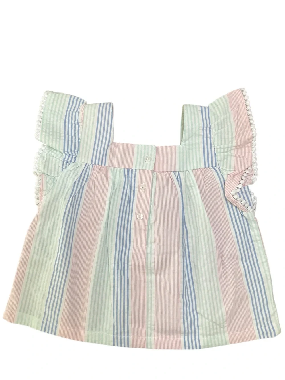 Janie & Jack Kids' 3-Piece Pastel Stripe Outfit Size 4T & 5 NWT